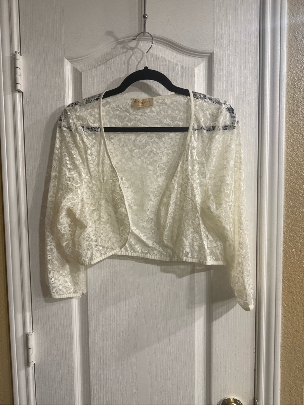 Lace Bolero Shrug Jacket - Cream